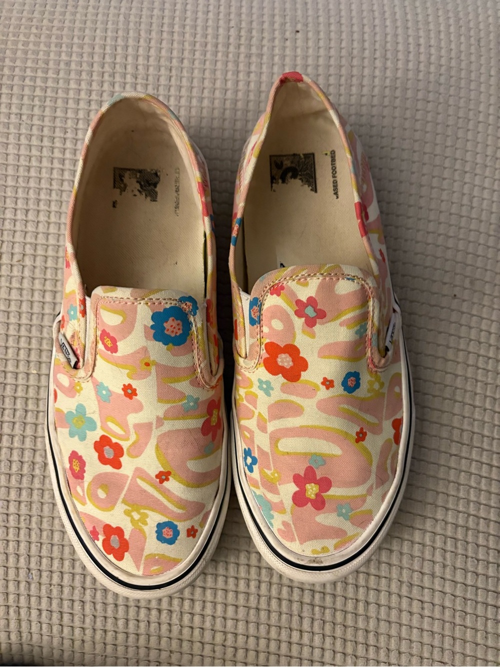 Vans Women’s Slip-On Sneakers in Pink Multi Floral